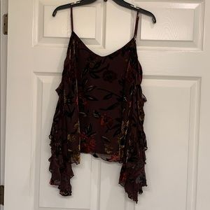 Amanda Uprichard Velvet Blouse- Size S